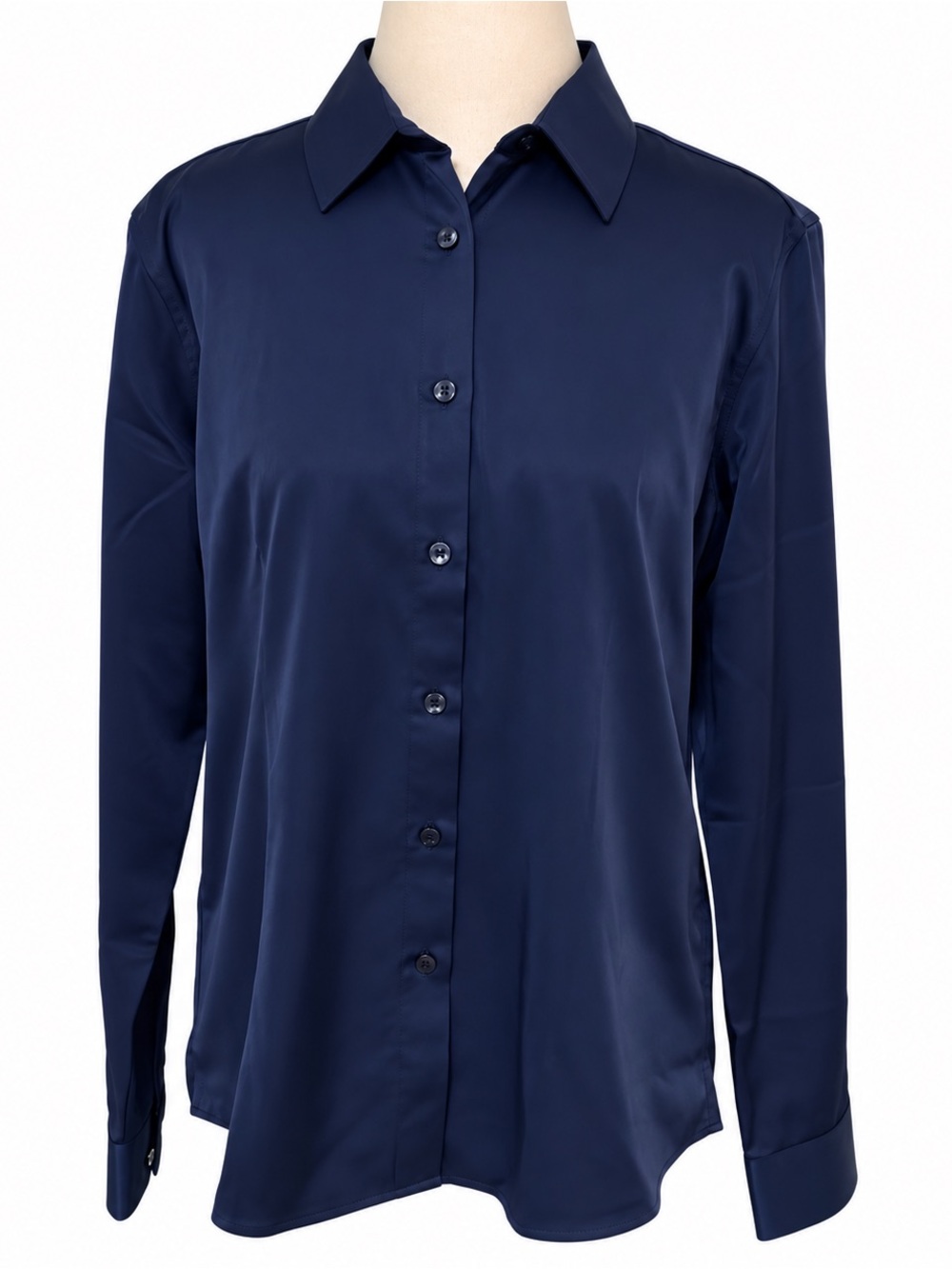 Siliteelon Navy Blue Button-Up
Shirt Ladies Medium M
